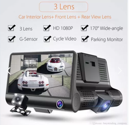 Camara Dvr Para Automovil Con 3 Camaras